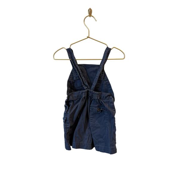 Kids short navy overalls bird duck turkey thanksgiving  Holliday 3t - Picture 2 of 6